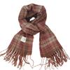 Dry Rose Pink Plaid Scarf Women's Autumn and Winter High-end Sense New Korean Version Versatile Warm Shawl Scarf