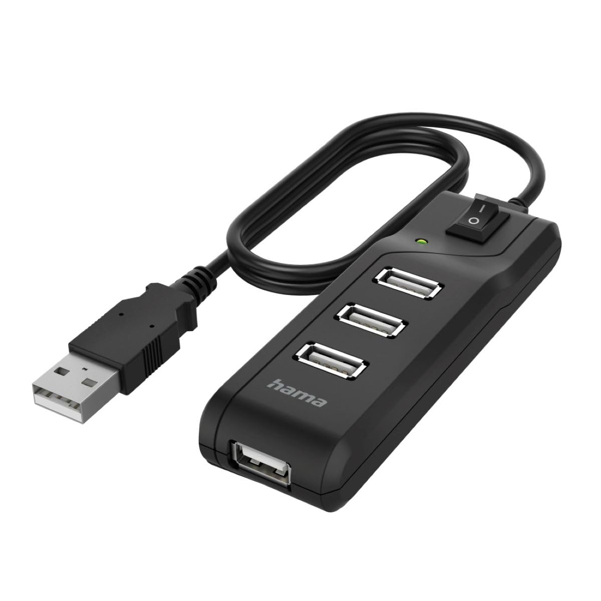 

hama Germany USB USB with Official Import 4-Port Hub, 2.0, 480Mbps, Switch,
