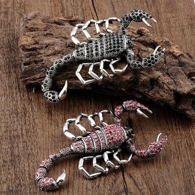 Brooch Pin Scorpion Rhinestones Jewelry Sparkling Animal Brooch Clothes Decor
