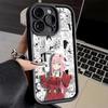 Phone Case for iPhone 17 Air 16E 15 16 Pro Max Darling Zero Two 02 Anime Cover 14 Plus 13 12 Mini Soft Shell Silicone Fundas
