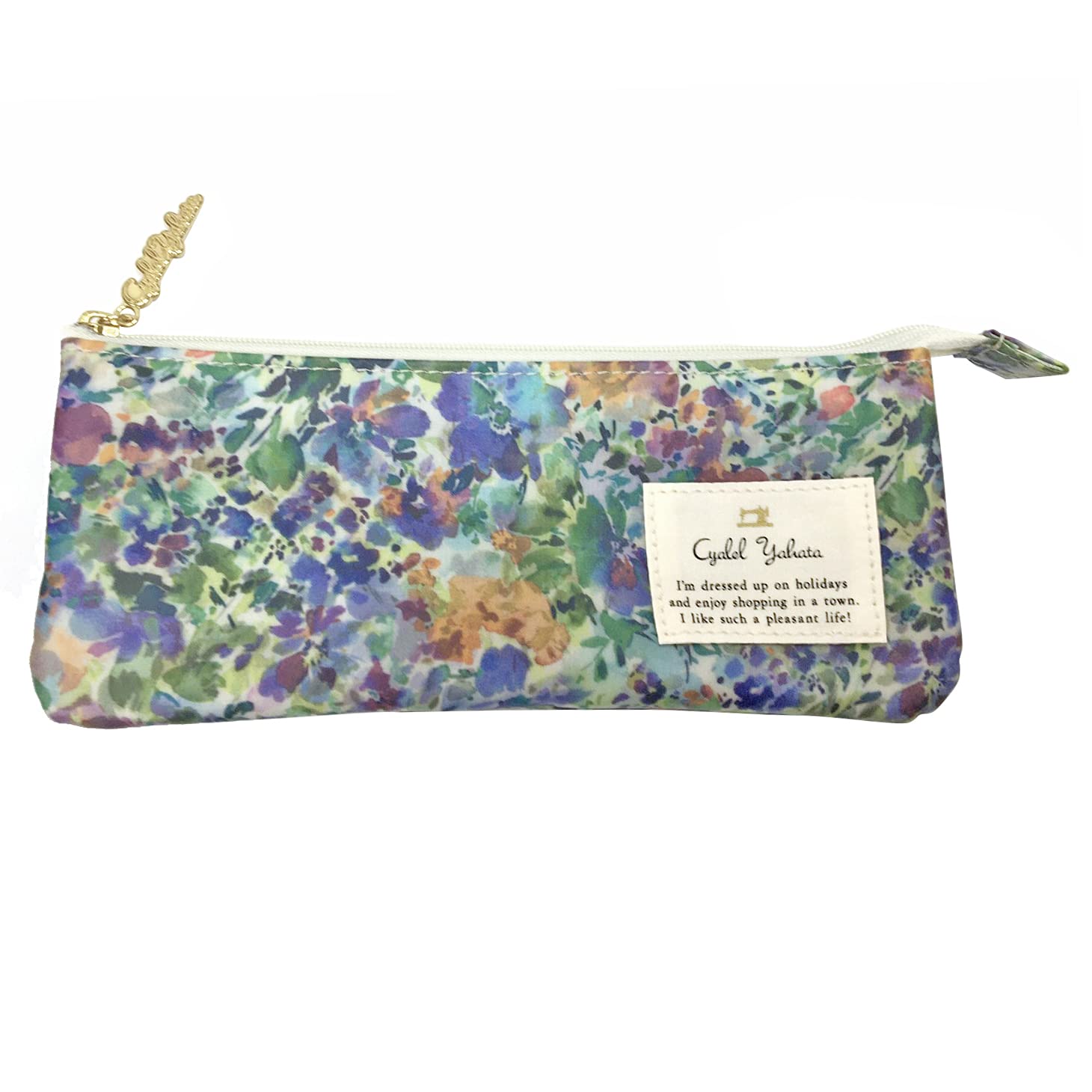 

Cyalel Yahata LC Double Pencil Floral Made in Japan Daisy Case, Compact, Women s, Print, Cute, Stylish, (Magical Blue)