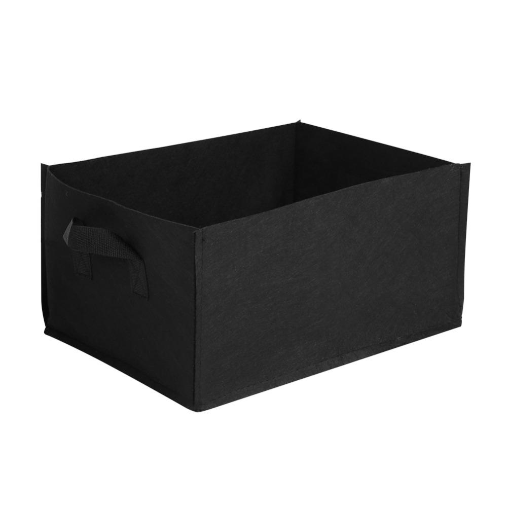 4PCS Non-woven Fabrics Grow Bags with Handles Reusable Planting Bag Planter Square Easy To Move Vegetable Grow Bag