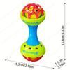 2pcs Baby Rattles 0 12 Months Baby Educational Toys Shaker Grab Spin Set Sensory Educational Newborn Gift for Infant Boys Girls