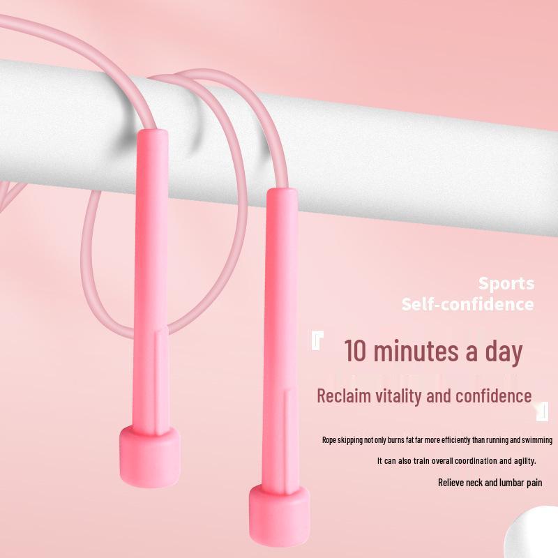 Adjustable Anti-Slip Jump Rope with Pen Holder for Kids' Fitness and Exam Prep