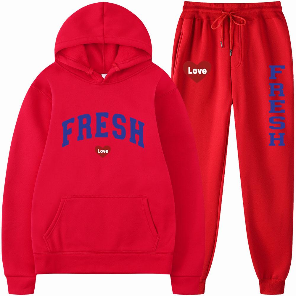 

Свободный комплект из толстовки с капюшоном и колготок с принтом Cross Border на весну и осень 2023 года XXXL