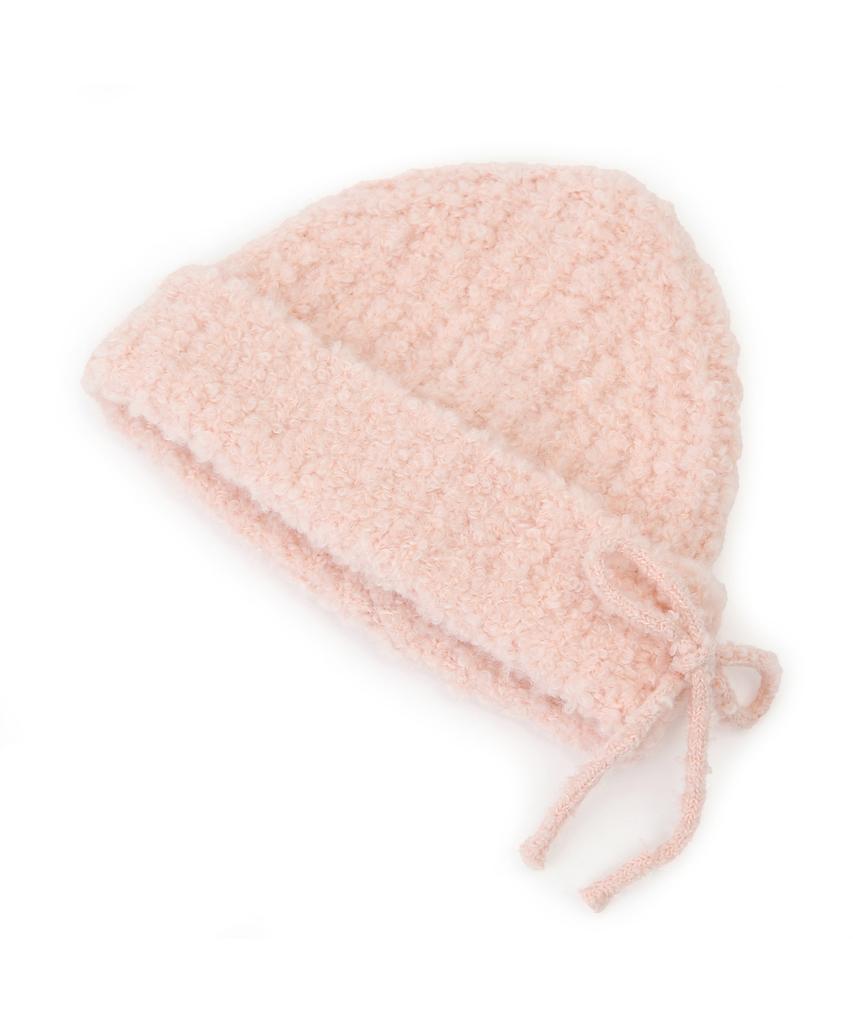 Eondeokeonteulolseutyudio Winter Ribbon Boucle Beanie Ribbon Beanie / Mohair Boucle / Pk