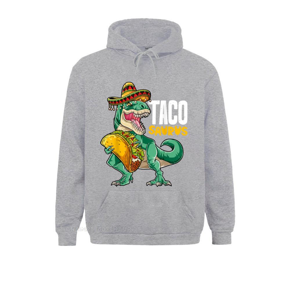 Tacosaurus Taco Cinco De Mayo Kids Boys Dinosaur T Rex Cute Fitness Tight Sweatshirts Long Sleeve Hoodies For Unisex Hoods Autumn