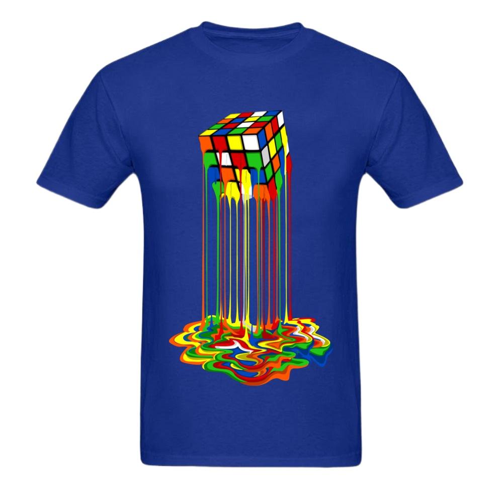 Tshirt Rainbow Abstraction Melted Image Pure Young T-Shirt Best Gift Men Tops Tees Good Quality Tshirt