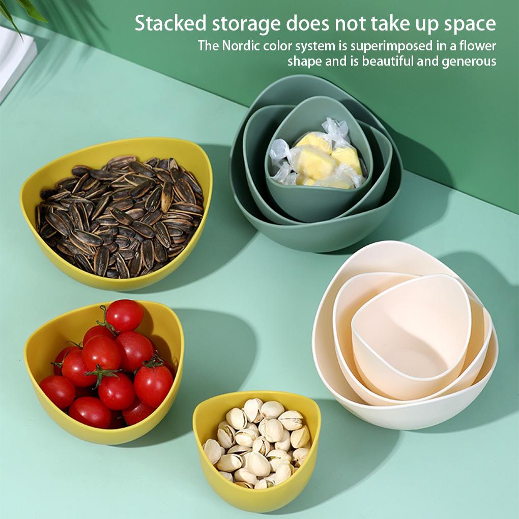 3!3PCS!3x Plates Pieces!Pack Trays 3 Nuts Dishes of Bowls