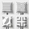 45cmX45cm Grey Series Pillowcase Square Sofa  Striped Plaid Cushion Cover