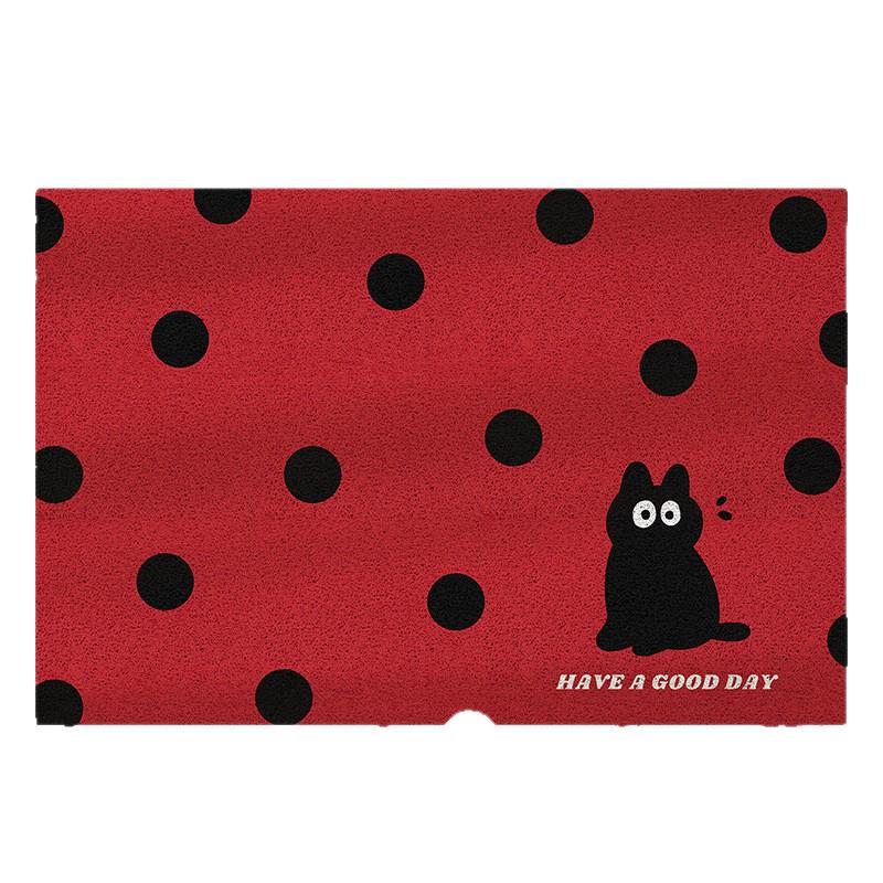 Cartoon Spotted Animal Anti-Slip Coir Doormat - Cute, Fun, and Wear-Resistant