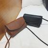 Retro Double Pocket Small Square Bag Simple and Versatile Mobile Phone Bag Single Shoulder Oblique Span Women's Bag Direct Sales