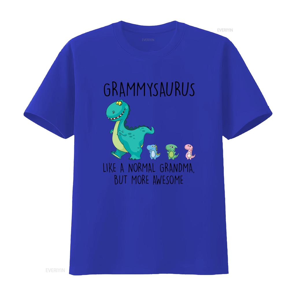 Grammysaurus Like A Normal Grandma But More Awesome T Shirt Mothers Day GifT Vintage Washed Graphic Fashion Stylish Stretched