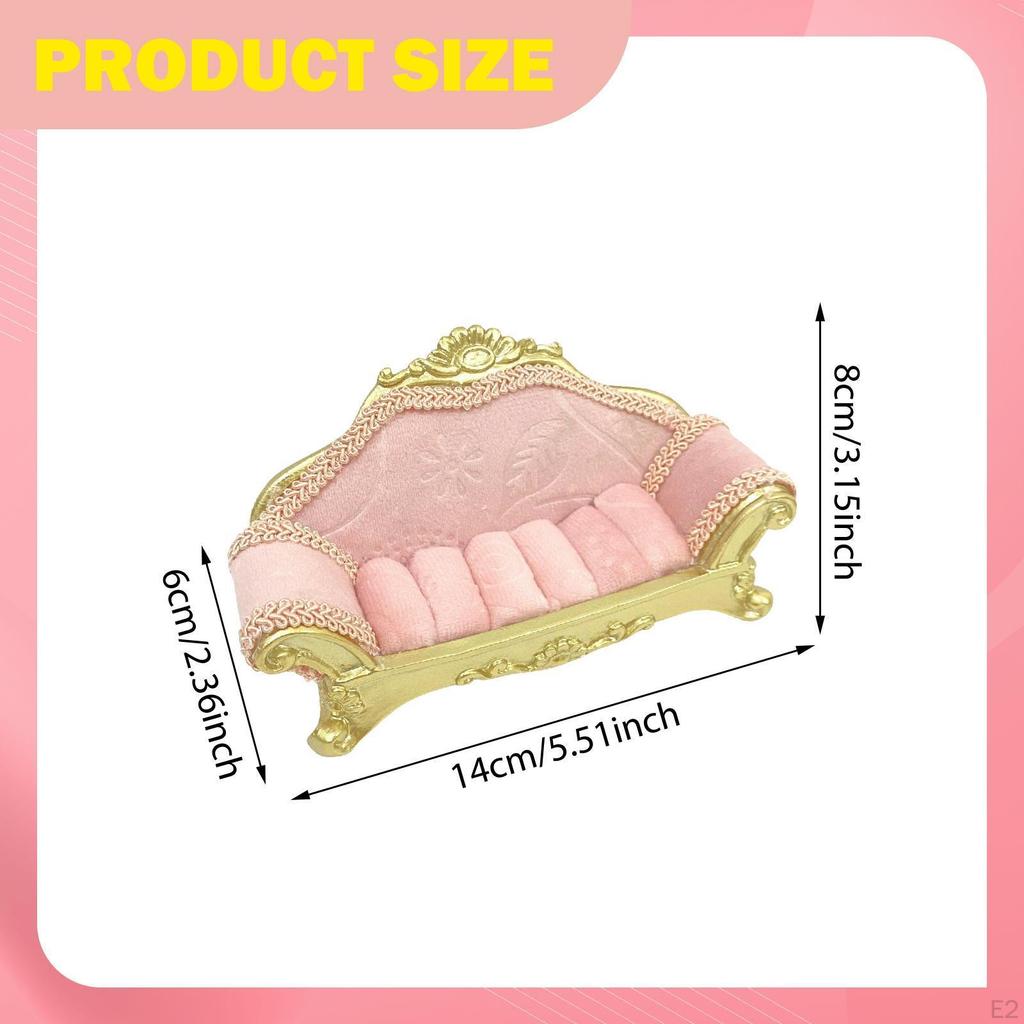 Schmuckständer Halter Sofaförmiger Dekorständer Organizer für Live-Übertragung Shopping