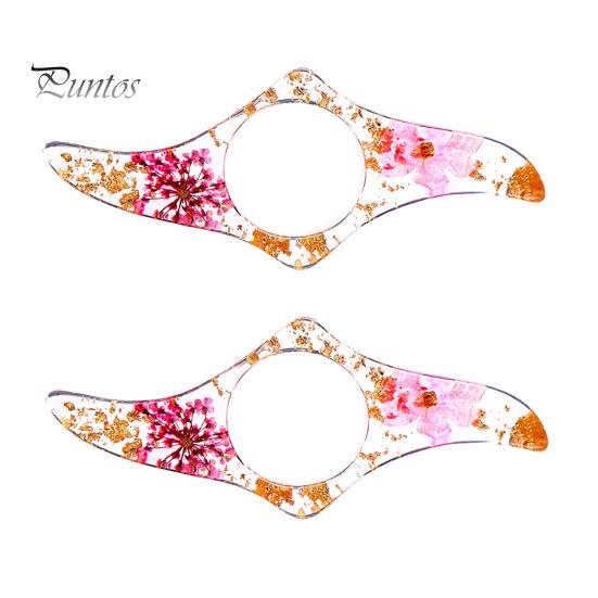 1Pc/2Pcs Book Page Holder Dried Flower Resin Thumb Ring Page Holder Flower Bookmark Reading Accessories for Book Lovers Readers