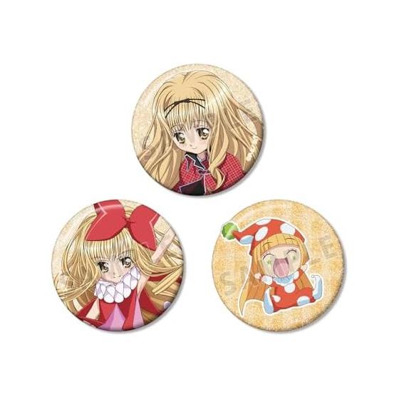 TV Anime Shugo Chara! Rima Maashiro & Crown Drop & Kusukusu Glitter Can Badge 3-Piece Set