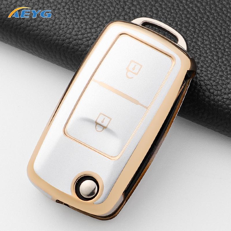 Soft Tpu Car Key Case Cover Shell Fob For Vw Volkswagen Polo Tiguan Passat B5 B6 B7 Golf 4 5 6 Mk6 Jetta Lavida Accessories Bag