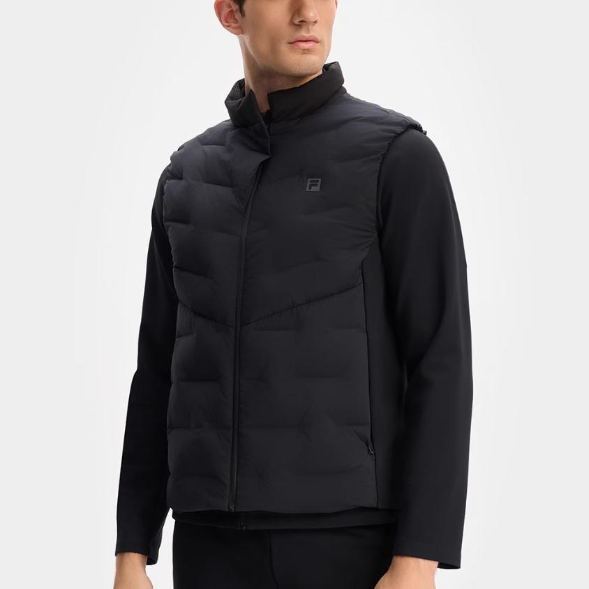 Men's Jacket FILA Fitness Down Jacket Men's Pitch Black