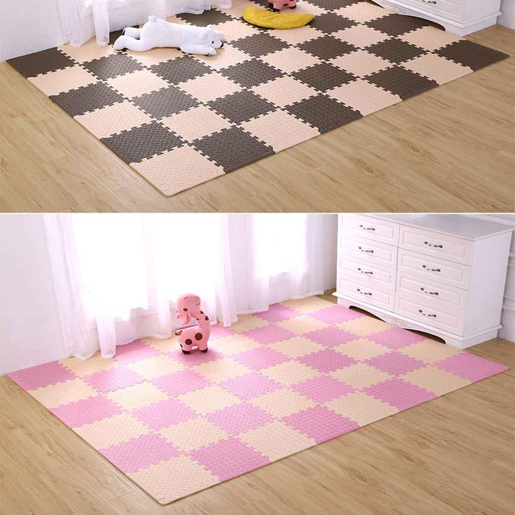 9pcs Eva Baby Kids Crawl Interlocking Floor Tiles Foam Puzzle Exercise Play Mat