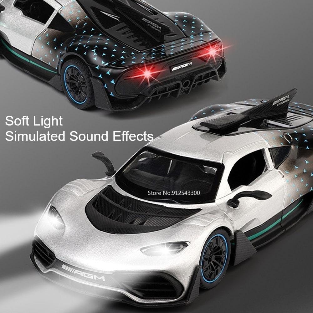 1:32 ONE 300SL Oldtimer Modell Spielzeug Türen Öffnen Legierung Karosserie Exquisites Interieur Fahrzeug Musik Licht Modelle Geschenke für Kinder