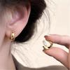 Gold Color Round Earrings for Women Earcuff Women No Pierced C Shape Geometric Earclip Ear Bone Clip Punk Jewelry