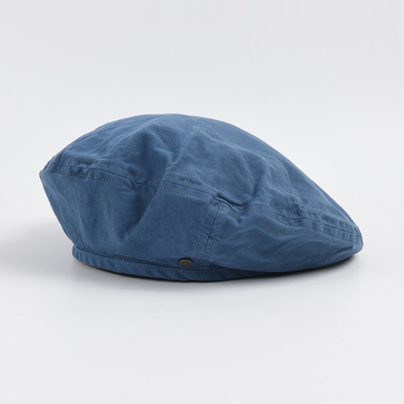 

LOOKING4U On the Moment Solid Cotton Beret C4 Blue BLUE