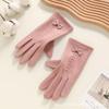 Women's Winter Touchscreen Cycling Gloves - Windproof, Thick Fleece-Lined with Rabbit Fur. Perfect for Outdoor Sports & Cold Weather Travel.