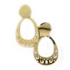 Les Trésors De Lily [G3407] - Gold Plated 'Choreography' Earrings - 31x18 Mm