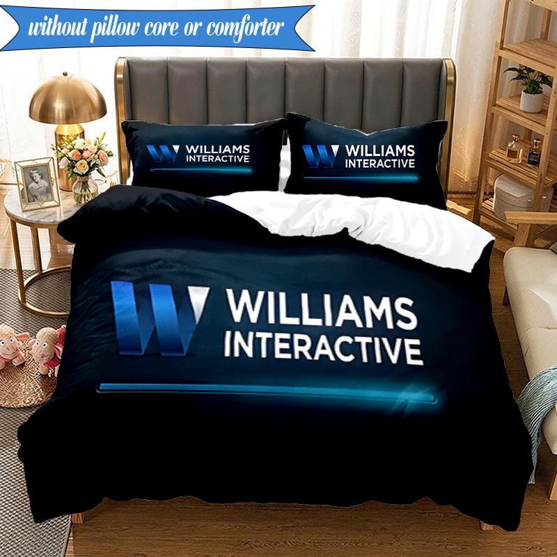 3PCS Williams Printed Bedding Set For Bedroom dormitory, Includes 1 Duvet Cover & 2 Pillowcases for All Seasons Home Decor Fan gifts