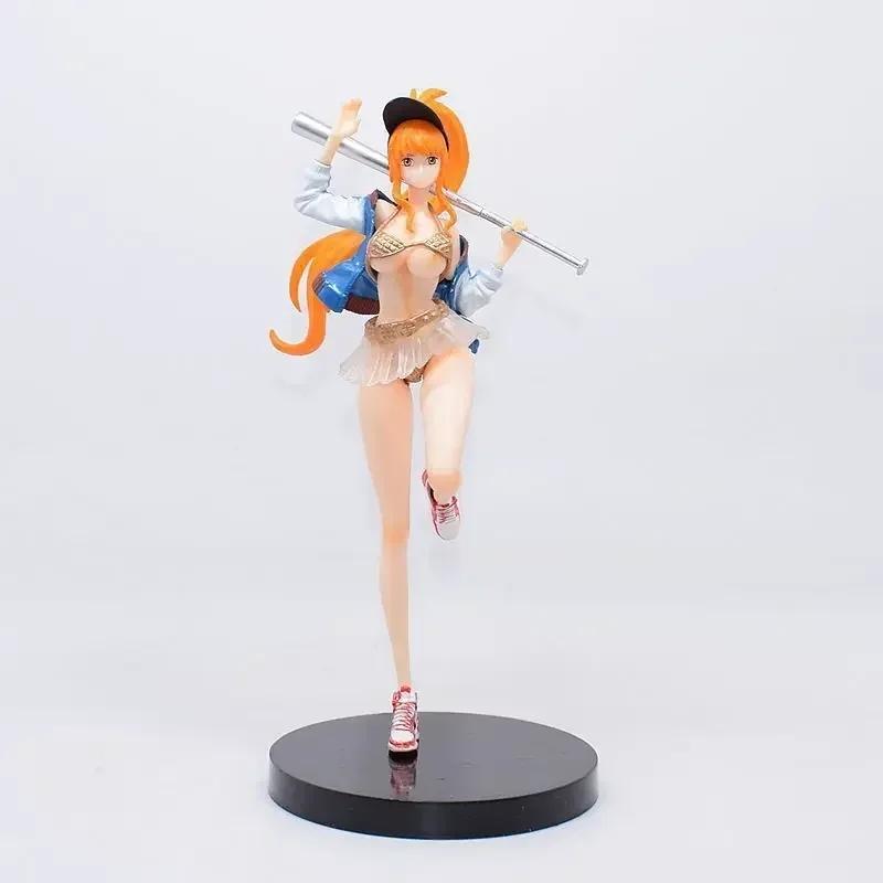 

20cm One Piece Boa Hancock Nico Robin Nami Anime Figure Beautiful Girl Manga Statue Action Figurine Collectible Model Toys Nami-with box