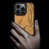 Carveit Magnetic Wooden Case for iPhone 15 Pro Case, Compatible with MagSafe Wireless Chargers, Black Soft TPU Shockproof Cover & Wood Artisan