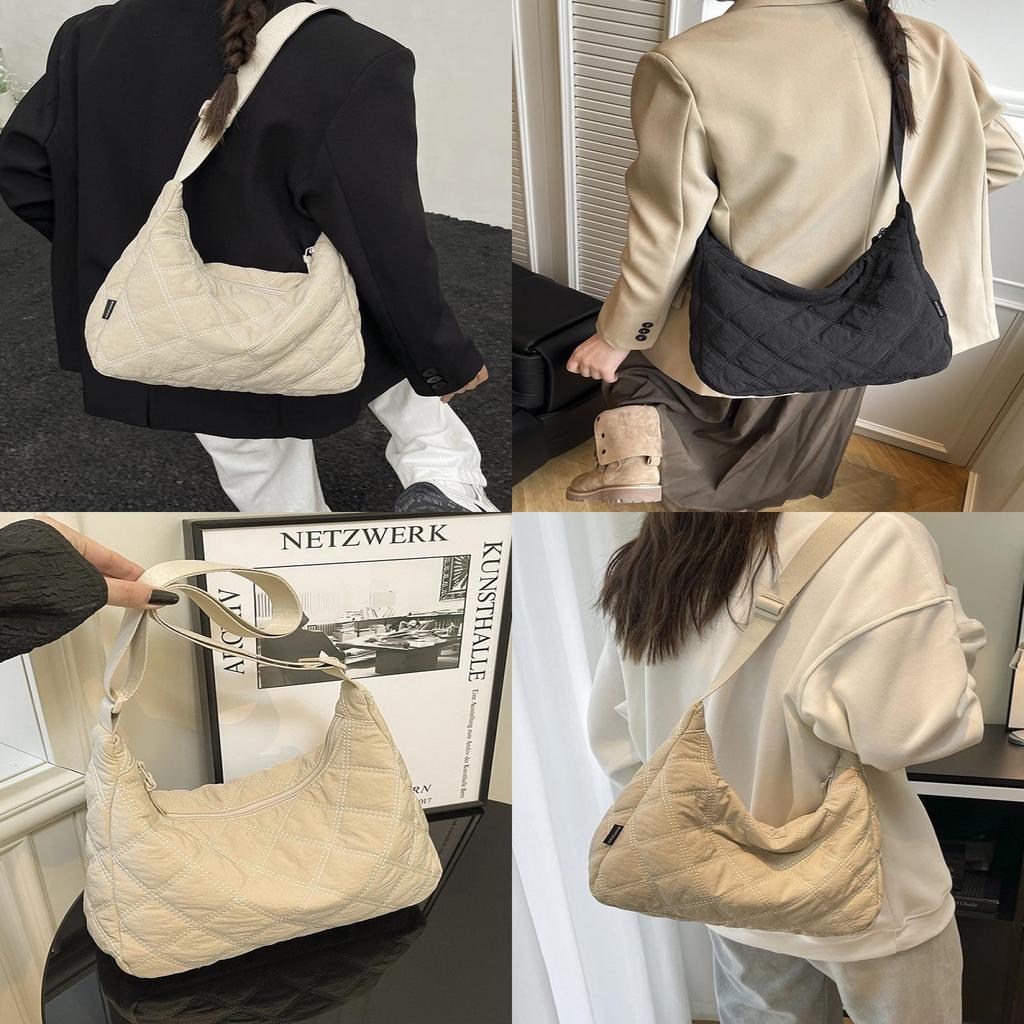 Nylon Casual Small Crossbody Bag For Women With Zipper Pocket And Adjustable Strap