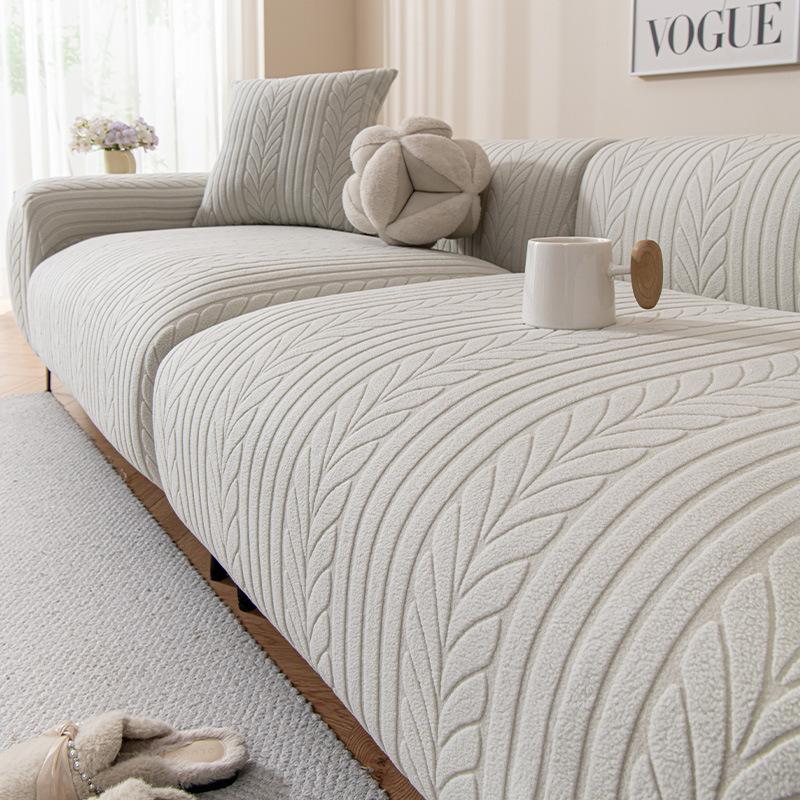 Elastic Thickened Polar Fleece Sofa Cover New All Season All Inclusive Universal Cover