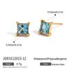 Titanium Steel Zirconia Earrings - Luxurious and High-end Ear Clips, Ear Studs Made of Stainless Steel, Women's Accessories