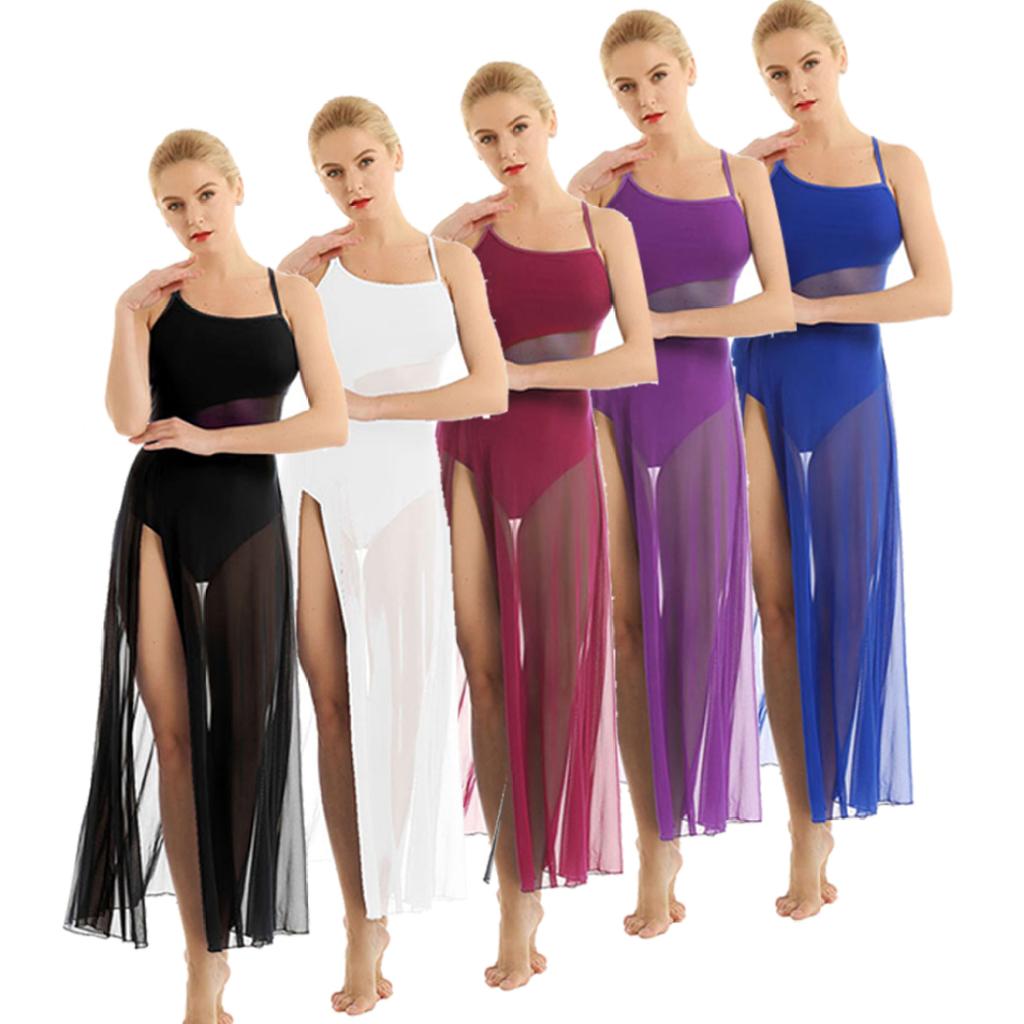 Eleganti Costumi per Danza Lirica Moderna, Abiti da Balletto per Donne, Vestiti per Danza Contemporanea per Adulti, Abbigliamento per Pratica e