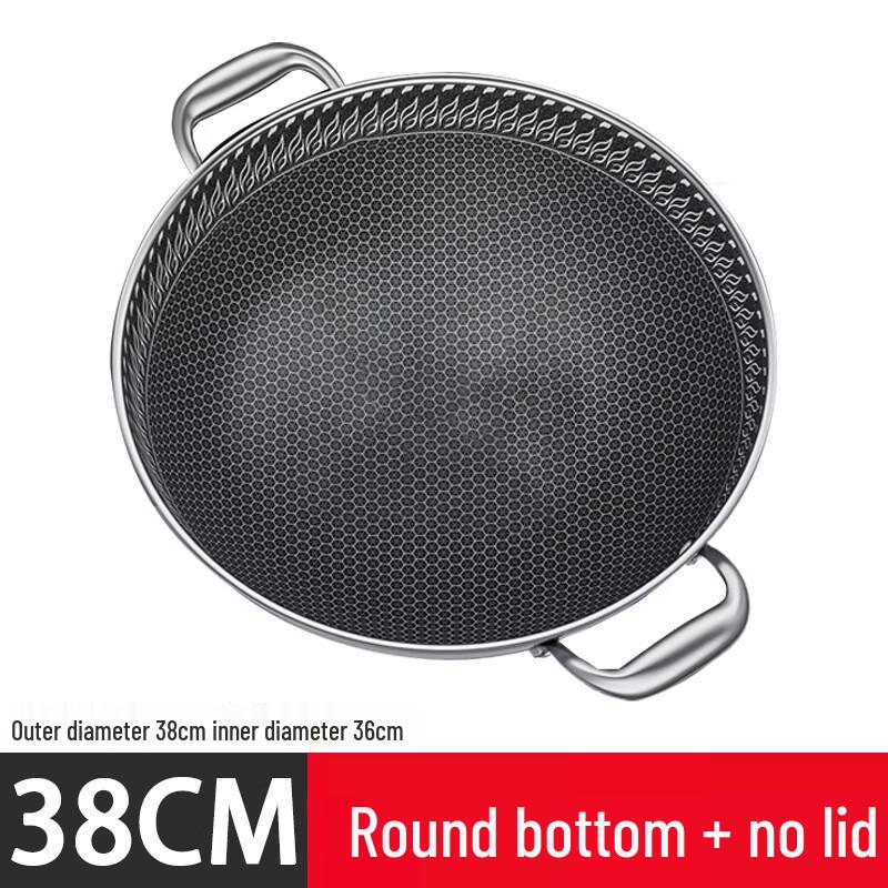 Wutuo Stainless Steel Non-stick Wok