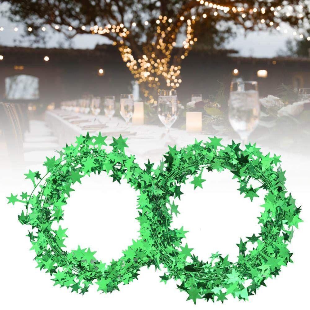 Festive Atmosph Christmas Garland Shiny Star Christmas Tree Ornaments  Christmas Tree