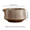 Ceramic Matcha Tea Bowl Japanese Tea Cup 560ml Matcha Accessories with Spout Handmade for Tea Lovers Friends Beginner Gift