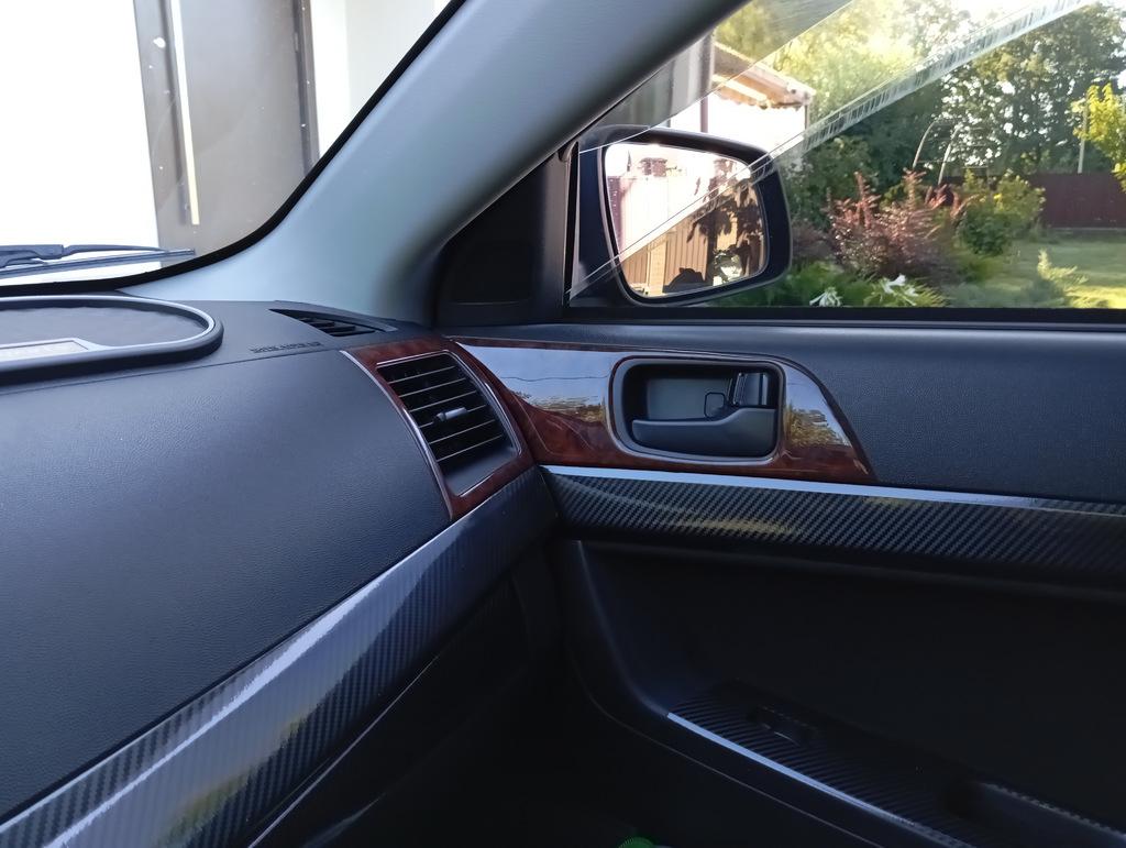 Panel Overlays (Meric) Carbon Fiber for Mitsubishi Lancer X 2008-