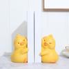 2Pcs Cartoon Duck Book Ends for Shelves Animal Shape ABS Bookends Book End Decorative Book Stoppers for Shelves Desk