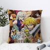Federa Cuscino Anime Hot The Seven Deadly Sins Per Camera da Letto e Salotto Copricuscino Decorativo per Divano
