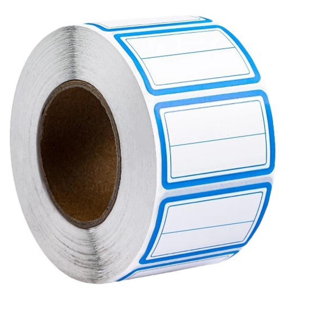 Colorful Plain Name Tag Labels 1000 Stickers Name Tag Stickers 3 1/2X2 1/4 Name Labels for Office, Meeting, School and Home