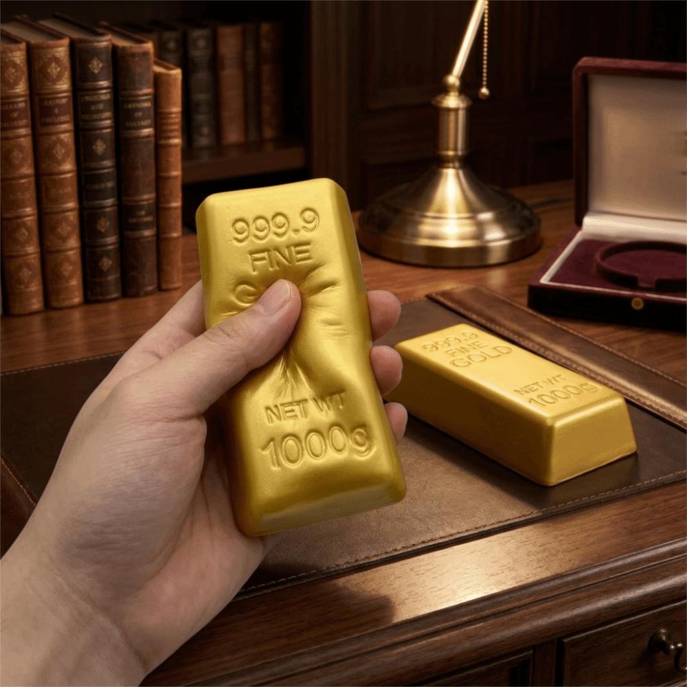 Slow Rising Gold Bar Pinch Hand Relax Kneading Toy Sensory Toy Simulated Gold Bar Squishy Toy Kids