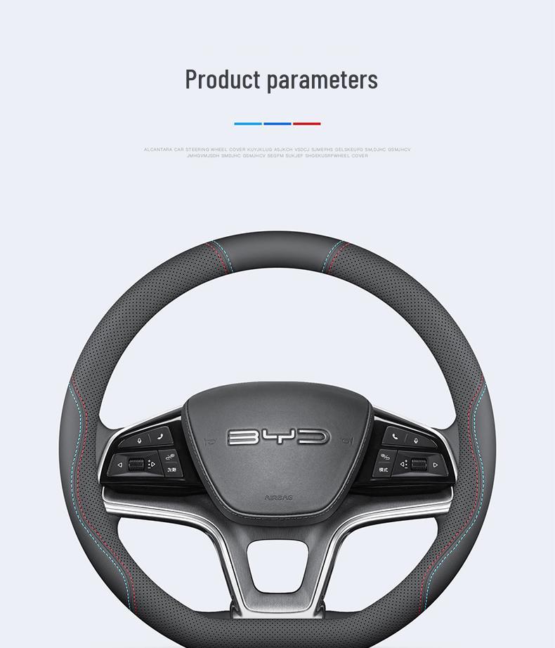 2023 BYD Yuan Plus Dolphin Yuan Pro Nappa Leather Steering Wheel Cover