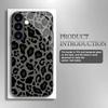 Leopard Black Tempered Glass Phone Case Suitable for Samsung GalaxyS26 S25 S24 S23 S22 S21 S20FE/Ultra/Plus Anti Drop Back Cover