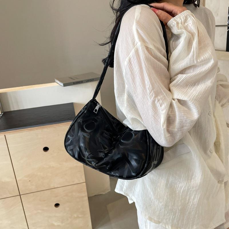 Solid Color Small Bag for Women In Summer New Texture Shoulder Bag Large Capacity Korean Version Niche Simple Underarm Bag Trendy