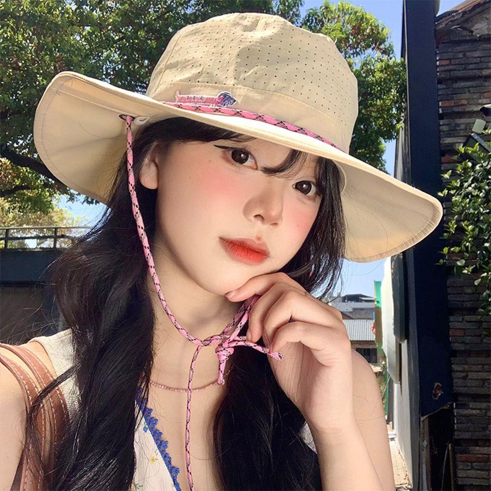Sun Protection Fishing Caps Sunscreen Bucket Hats High Quality Bucket Hat  For Outdoor Camping