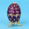Enameled Easter Egg Vintage Style Jewelry Organizer Trinket Box Decoration Crafts