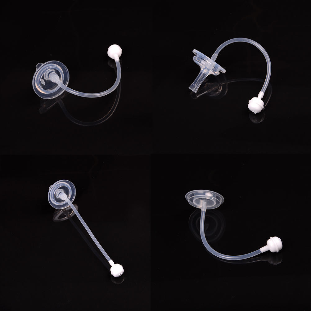 1 Set Baby Newborn Wide Mouth Bottle Feeder Milk Bottle Flexible Rotatable Straw