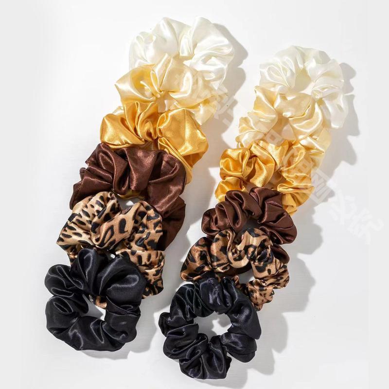 12Pcs Soft Simple Solid Color Hair Ties Korean Style Satin Scrunchie Suitable For Wearing In All Settings Hair Accessories